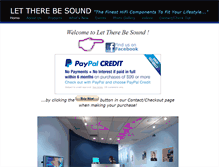 Tablet Screenshot of lettherebesound.com